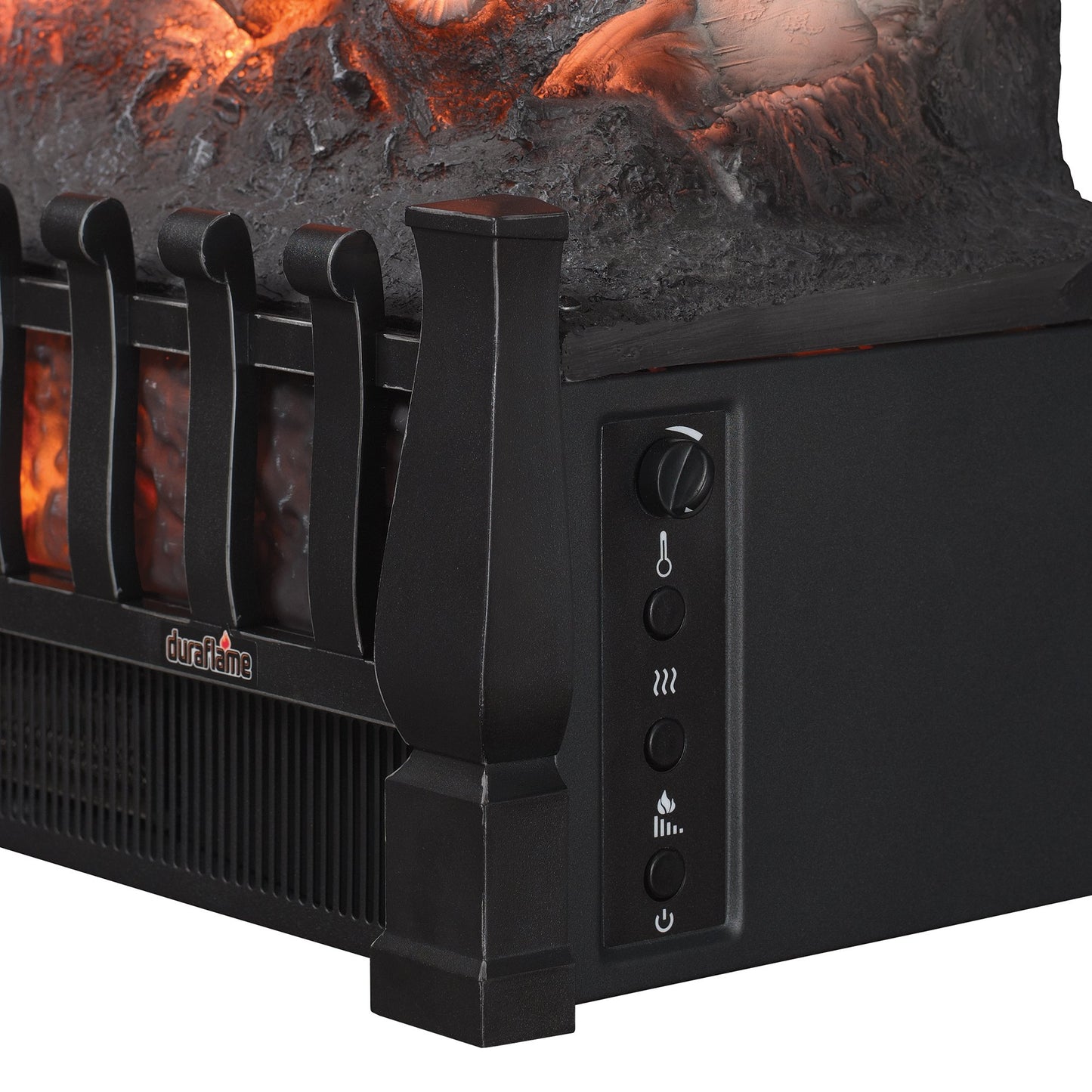 duraflame Electric Log Set 400 Sq Ft Heater, Faux Logs Insert with Lifelike Flames for Existing Fireplaces, Remote Control Included