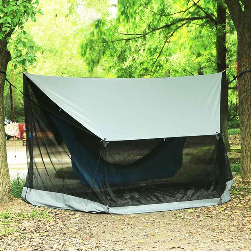 Lightweight No Bug Screen House for Hammock, Canoe Picnics Backyards Backpacking Camping Beach in Summer (Dark Shade)