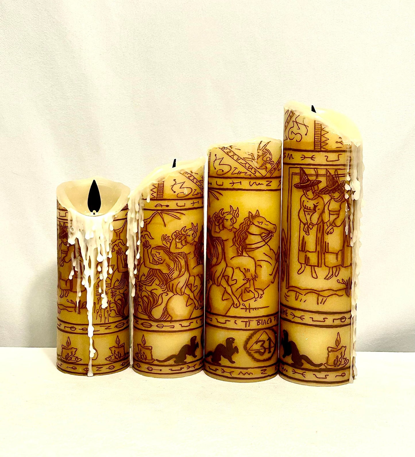 Hocus Pocus Black Flame Replica LED Wax Candle (Normal 5 inch)