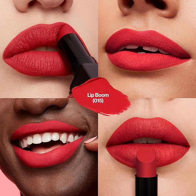 Revlon Lipstick, ColorStay Suede Ink, Built-in Primer, Stocking Stuffer for Women, Waterproof, Smudge-proof, Matte Color, 015 Lip Boom, 0.09 oz