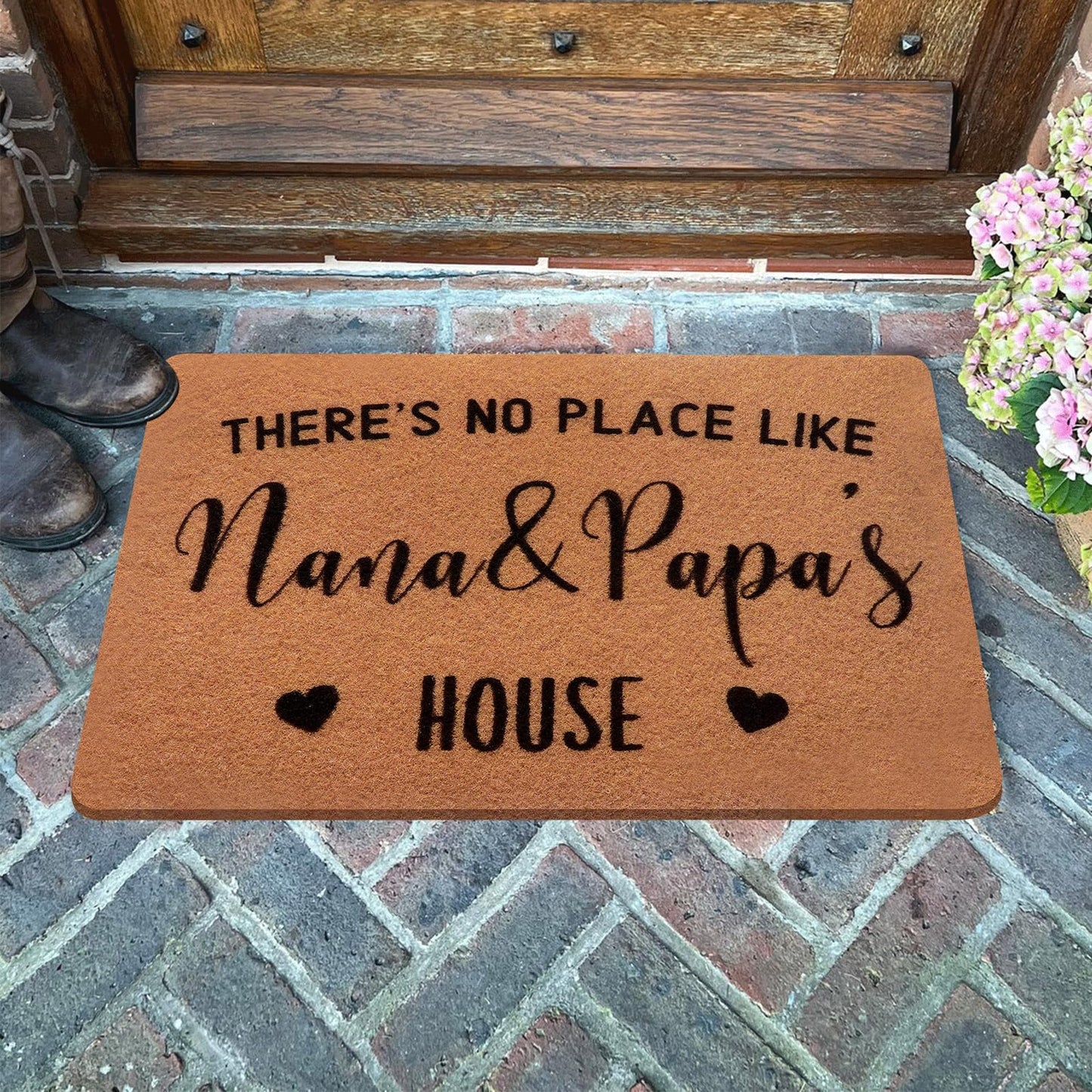 PLUJOYS Grandma Nana Gifts,Nana Gifts for Grandma,Grandma Birthday Gifts,Gifts for Grandparents,Nana Papa Gifts,Gigi Gifts for Grandma Grandpa from Granddaughter Grandson Grankids,Doormats Home Decor