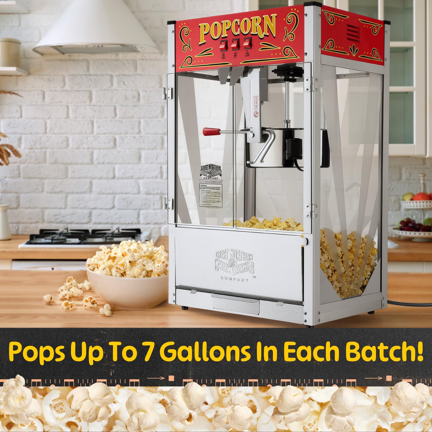 Great Northern Midway Marvel Commercial Quality Popcorn Popper Machine 16 Ounce