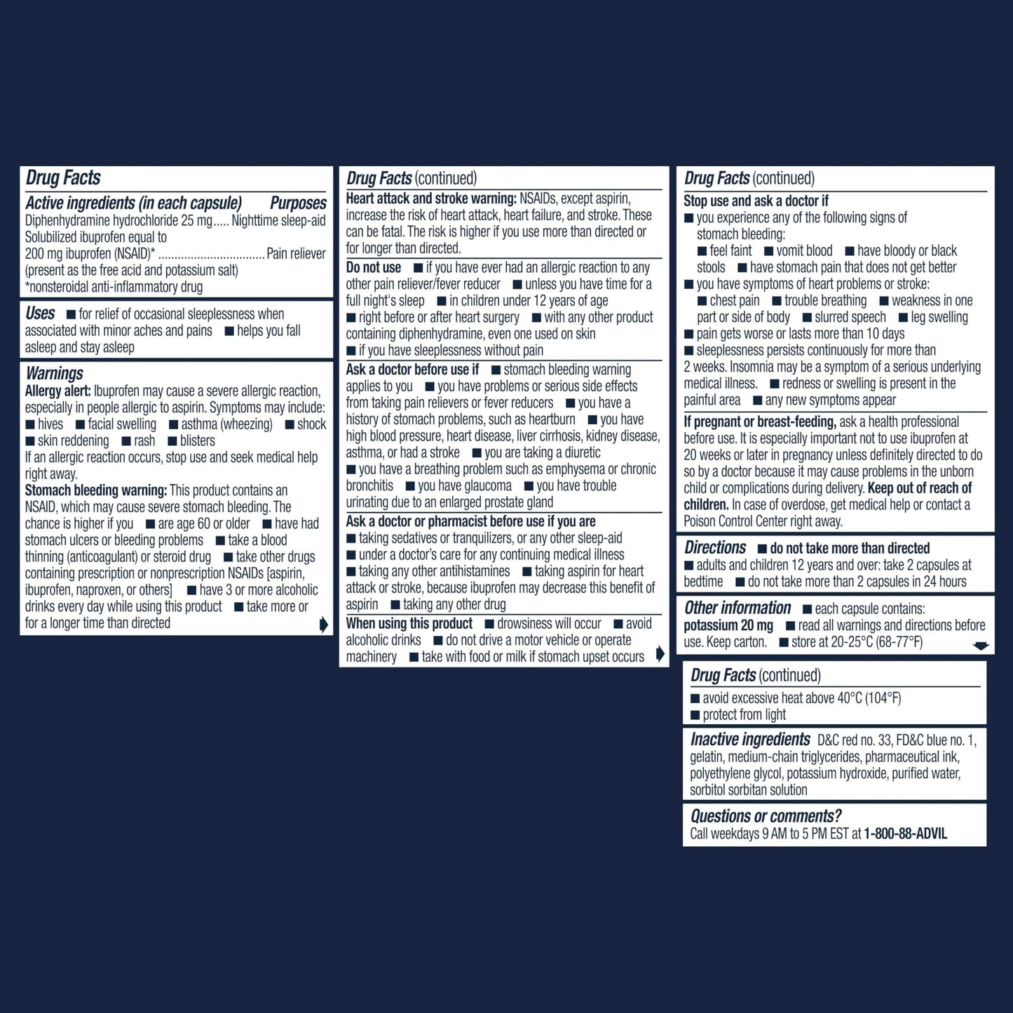 Advil PM Liqui-Gels Minis, 80 Liquid Filled Capsules