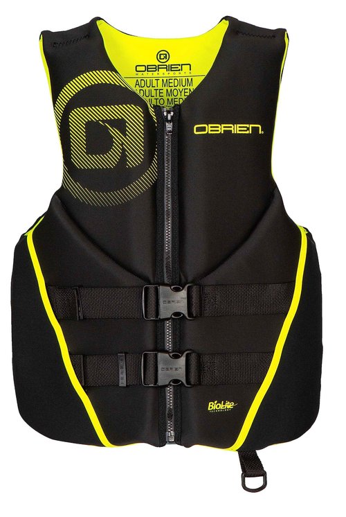 O'Brien Men's Traditional Neoprene USCGA Life Jacket, Yellow, Large