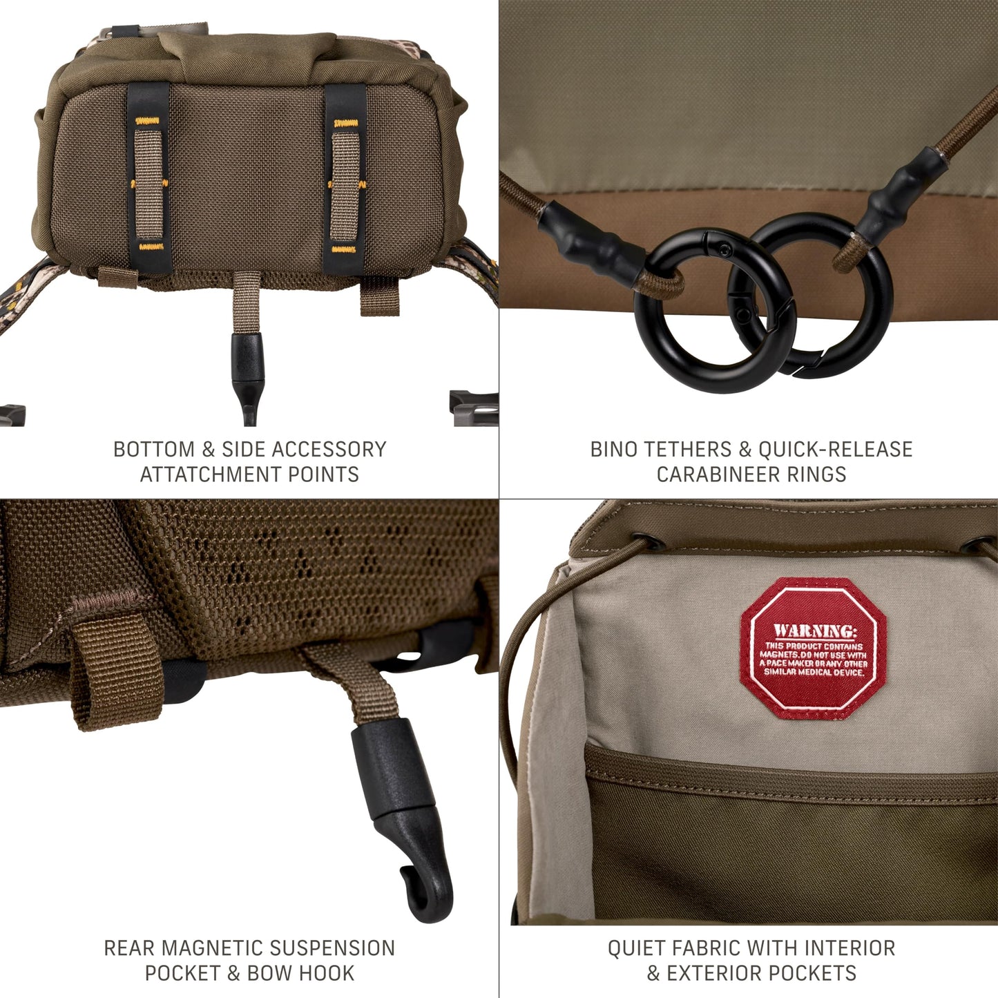 Badlands Bino X2 | Modular Binocular Harness System For Optimal Performance And Durability, Approach, Small