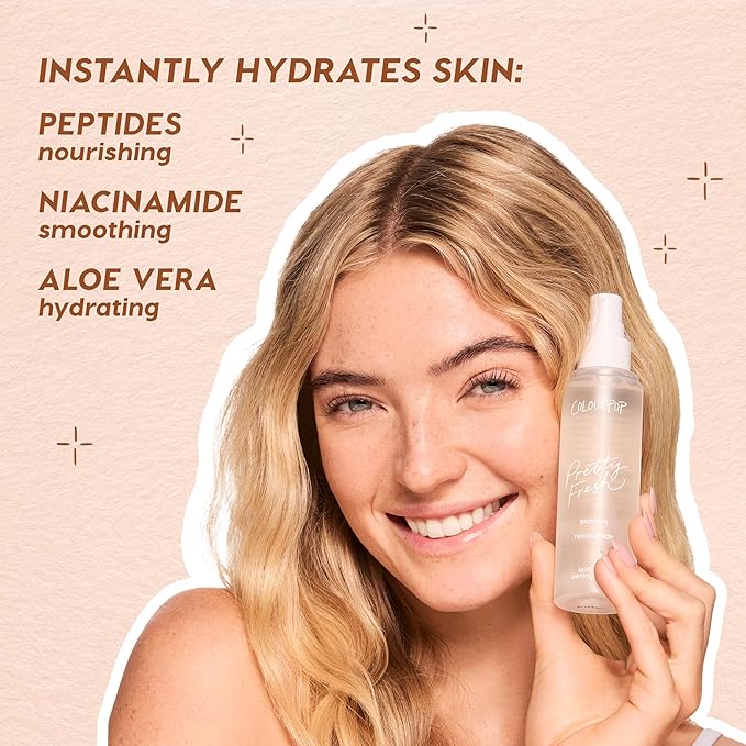 ColourPop Pretty Fresh Makeup Prep & Set Duo – Set It Up Primer (Weightless Cream-Gel), Lock It In Setting Spray (Ultra-Fine Mist), Hydrating & Shine-Control Makeup Essentials