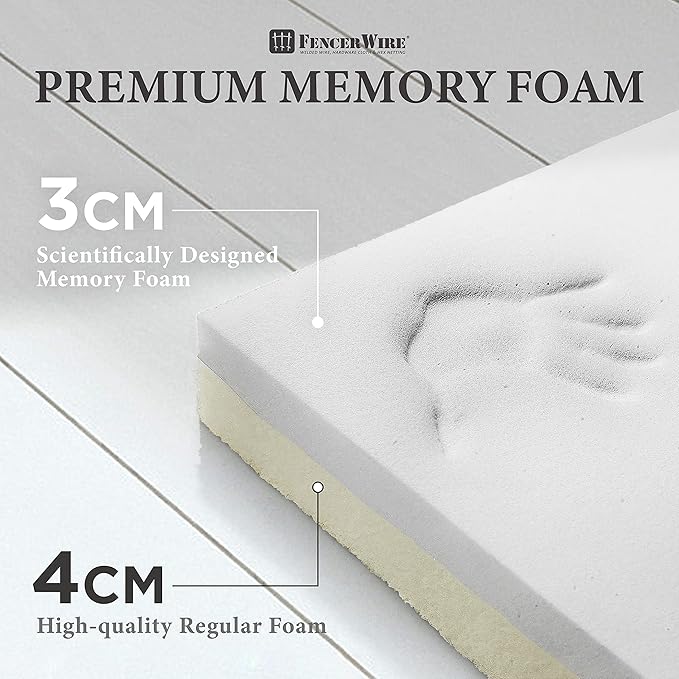 Fencer Wire 84 Inch Premium Memory Foam Massage Table, Foldable Massage Bed, Height Adjustable Spa Bed, Facial Cradle Salon Bed Wooden Legs & Carry Case, Black, 32 Inch Wide