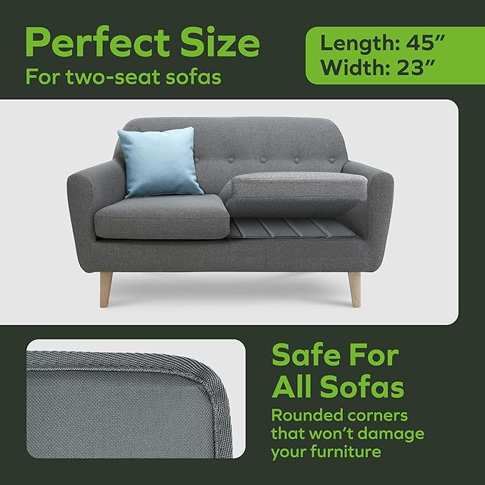BEN'SHOME® Heavy Duty Loveseat Cushion Support Board – Instantly Repair Sagging Small Sofa Seat | 23" x 48"-54.5" | .5" Furniture Grade Wood Under Cushions, Anti-Slip, Extend Sofas & Couches Life