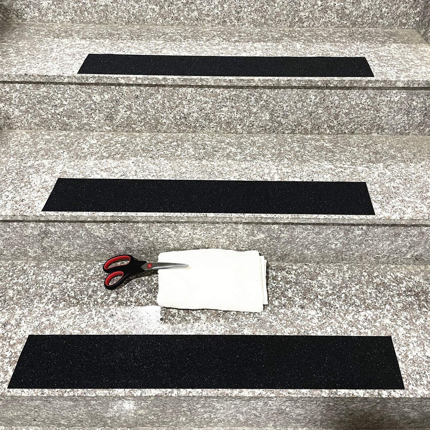 COSIMIXO 8" x 35Ft Heavy Duty Anti Slip Tape,Best 80grit Friction,Grip,Abrasive for Stairs Outdoor/Indoor,Skateboard Grip Tape Safety Non Skid Tread Staircases Anti-Slip Traction Tape Black