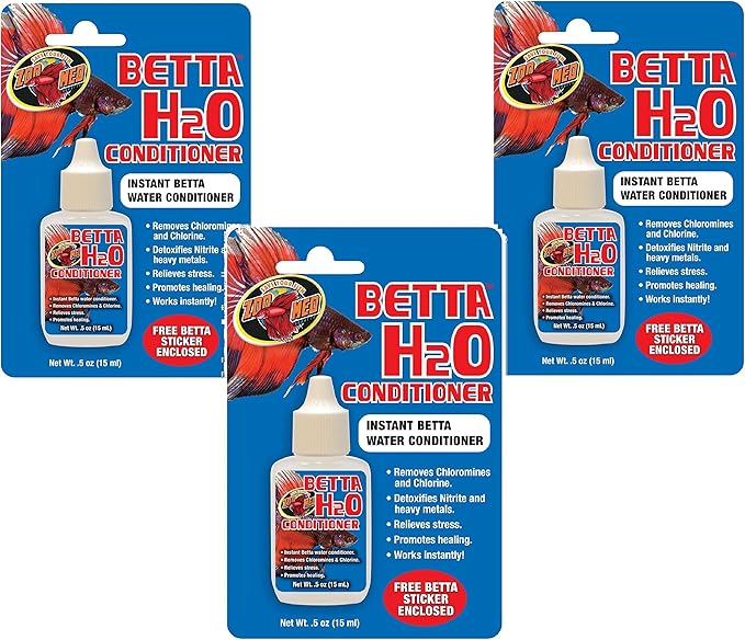 Zoo Med Betta H2o Water Conditioner .5oz (3 Pack)