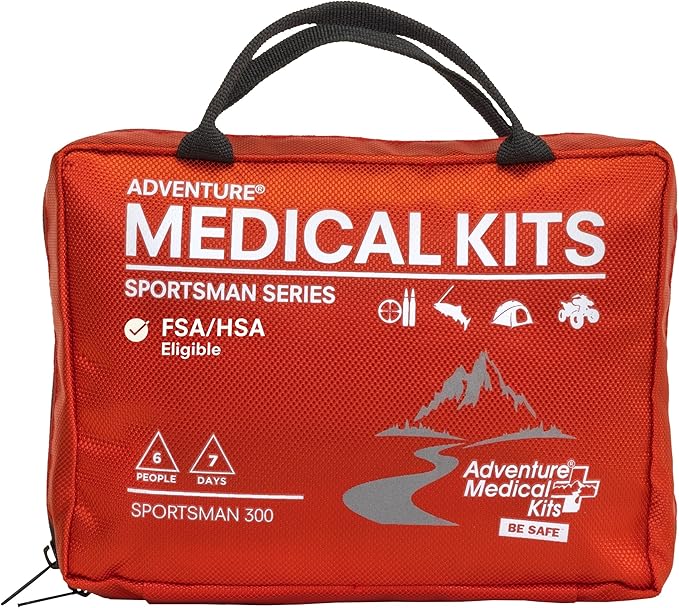 Adventure Medical Kits Sportsman Series Medical Kit - 300 - First Aid Kit for Camping, Hiking, Hunting & More - For 6 Peop...