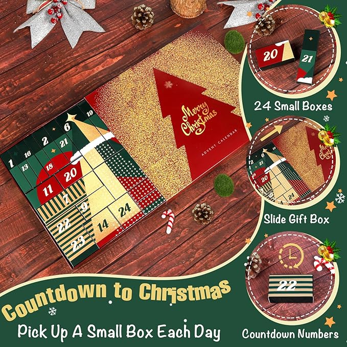Makeup Advent Calendar 2025 for Teen Girls, 24 Individually Boxed Christmas Countdown Beauty Advent Calendar Kit Women, 2025 Advent Calendar Make Up Gift Set