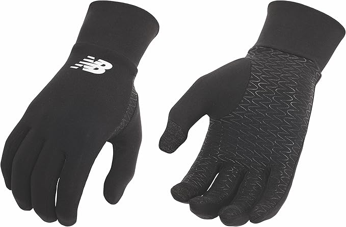 New Balance Lightweight Touchscreen Warm Running Gloves, Anti Slip Men's and Women's Cool Weather Gloves