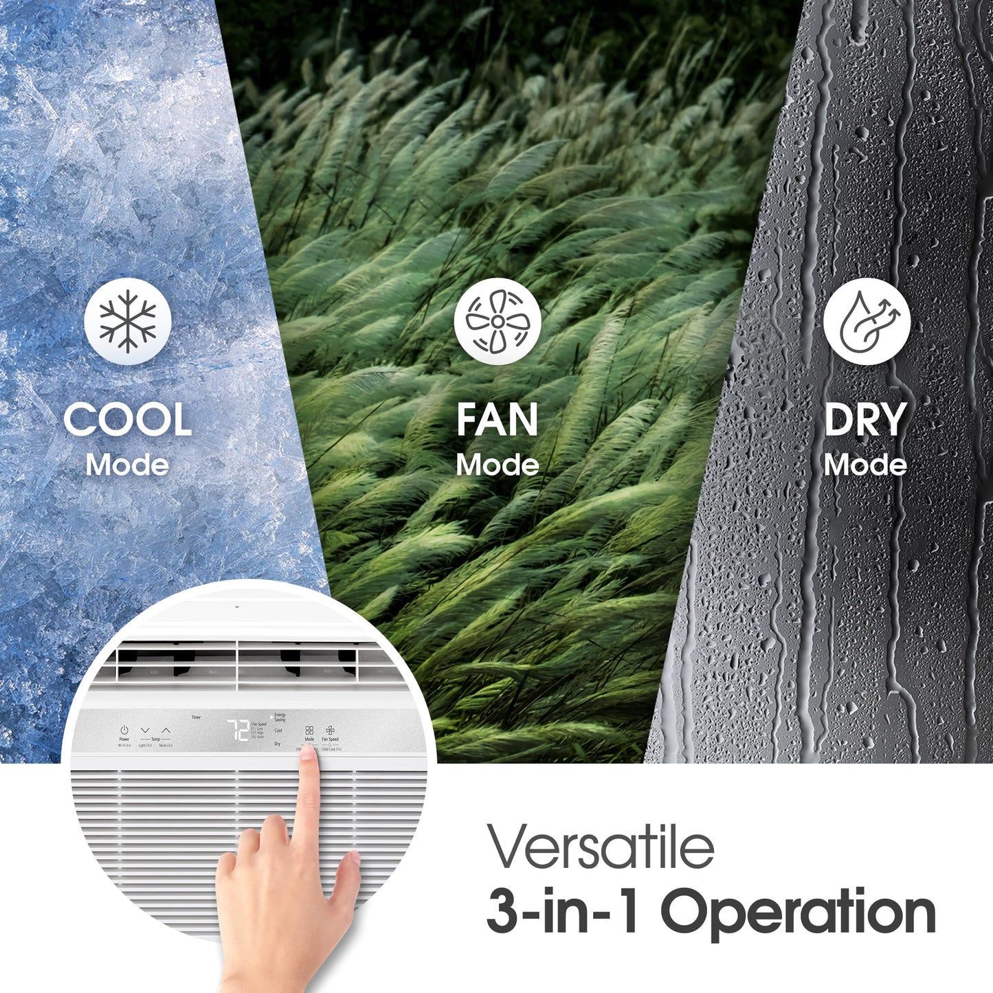 Lg 5,000 Btu Window Air Conditioner, Cools 150 Sq.Ft. (10 X 15 Room Size), Quiet Operation, Electronic Control Ac Unit With Re