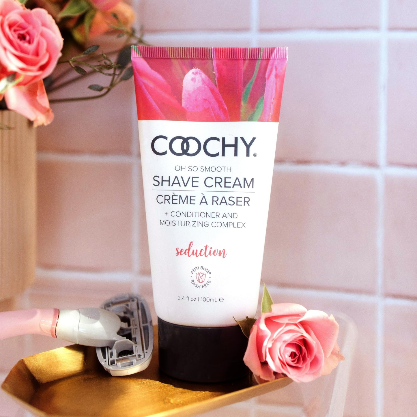 Coochy Shave Cream - Moisturizing Shave Lotion - Gentle Intimate Shaving Cream - For Bikini Area, Underarms, Legs & More - Rash-