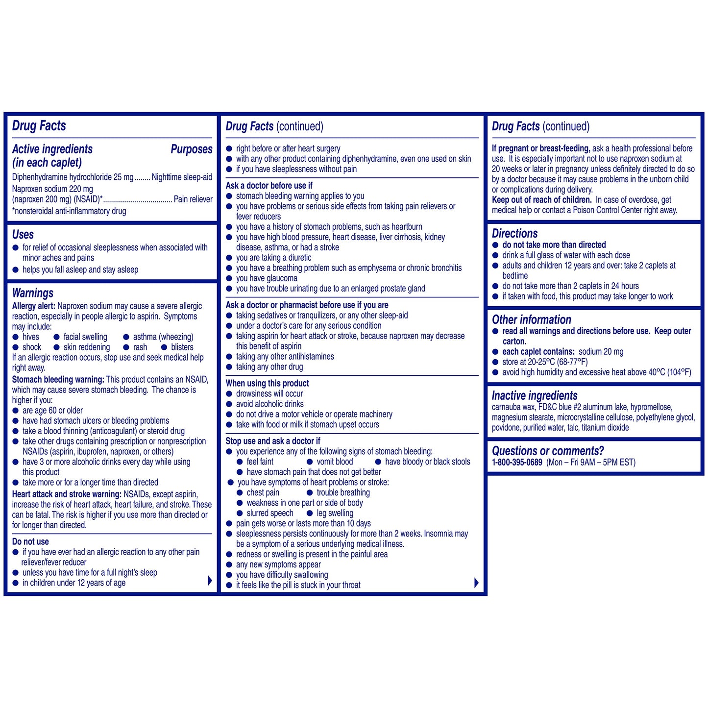 Aleve PM Naproxen Sodium Caplets, 120 Count Arthritis Relief Naproxen Sodium Gelcaps, 160 Count, Sleep Aid and Arthritis Pain Relief