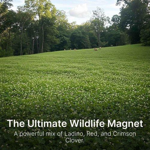 HIT LIST SEED® Triple Threat Clover Food Plot Seeds for Deer [Perennial] - Deer Food Plot Seed Perennial - Deer Plot Seed Mix - Ladino/Red/Crimson Clover - Spring, Summer & Fall Planting - 6 lbs