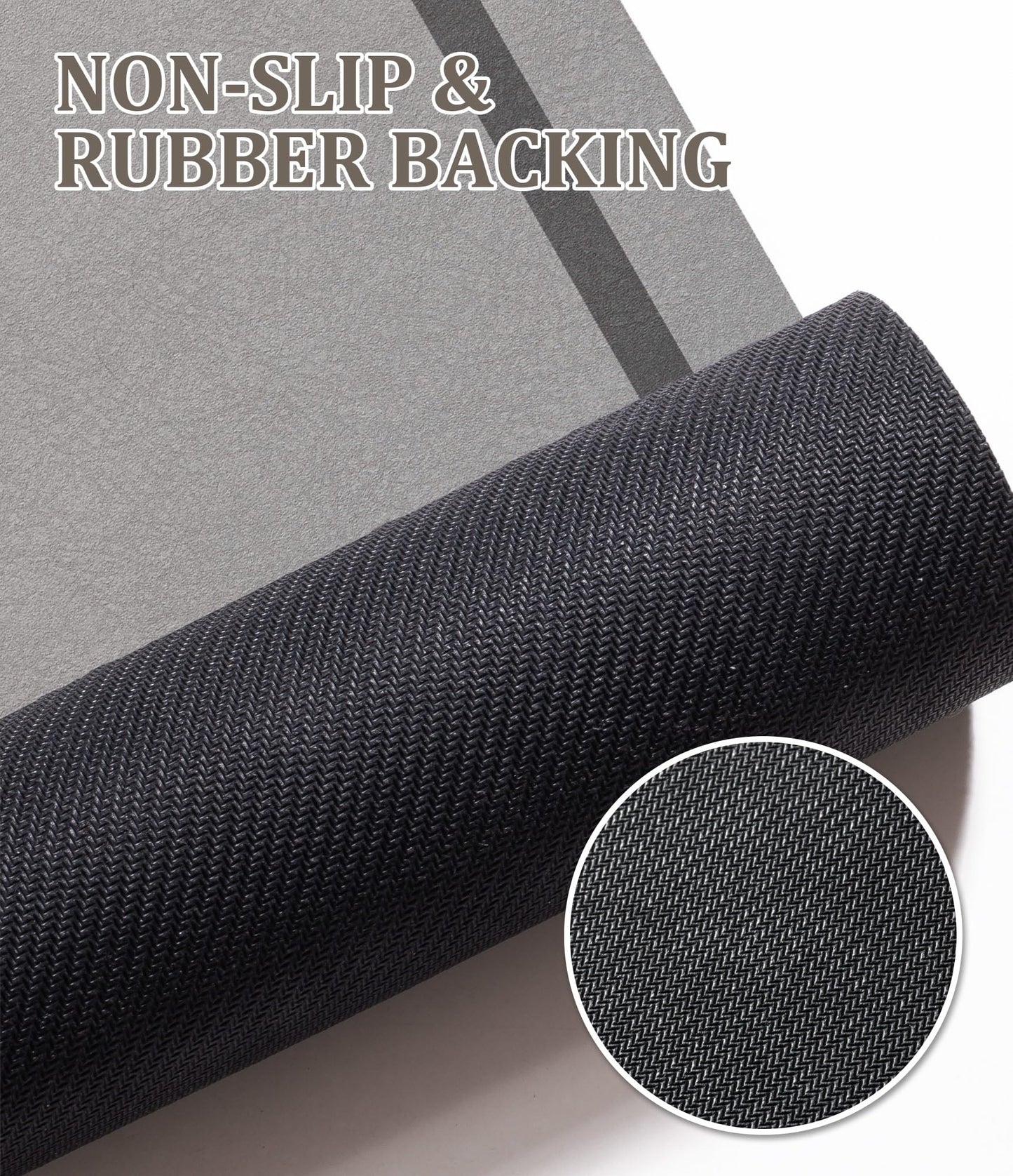 chakme Bathroom Mat Rugs 24x16, Ultra Thin Magic Mat Bath Rug Non Slip Bath Rugs Quick Dry Absorbent Bath Mats for Bathroom Floor, (Grey, 24"x16")