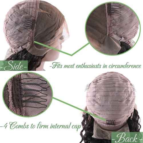 beauty youth Glueless Water Wave Short Bob Human Hair Lace Front Wigs for Black Women 13x4 Frontal 10A 100% Brazilian Virgin Water Wave Bob Wig With Baby Hair Pre Plucked 150% Density