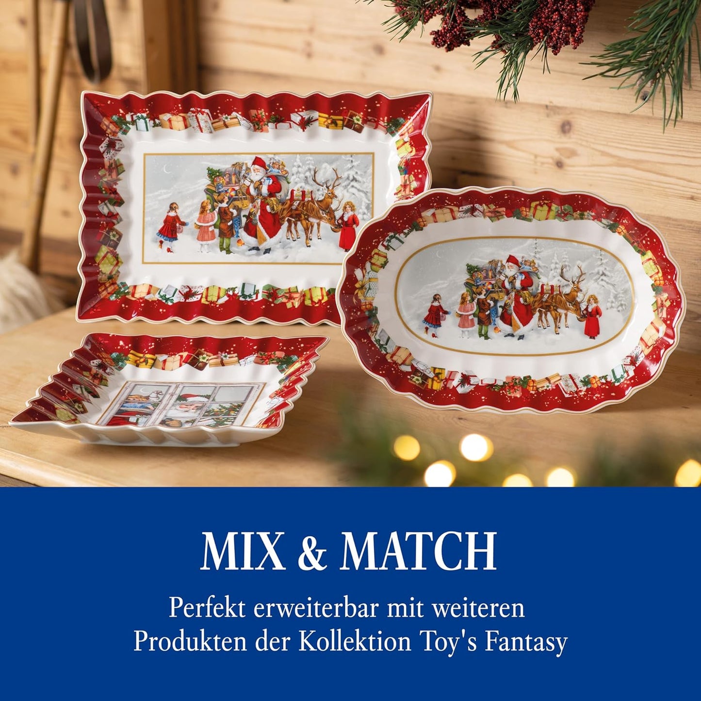 Villeroy & Boch 14-8332-2556 Pastry Plate, Porcelain, Red