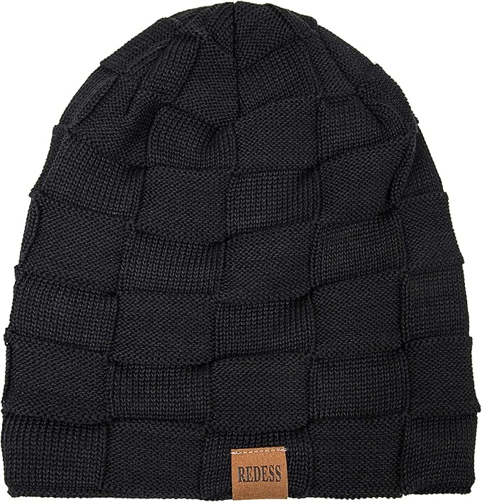 REDESS Beanie Hat for Men and Women Winter Warm Hats Knit Slouchy Thick Skull Cap