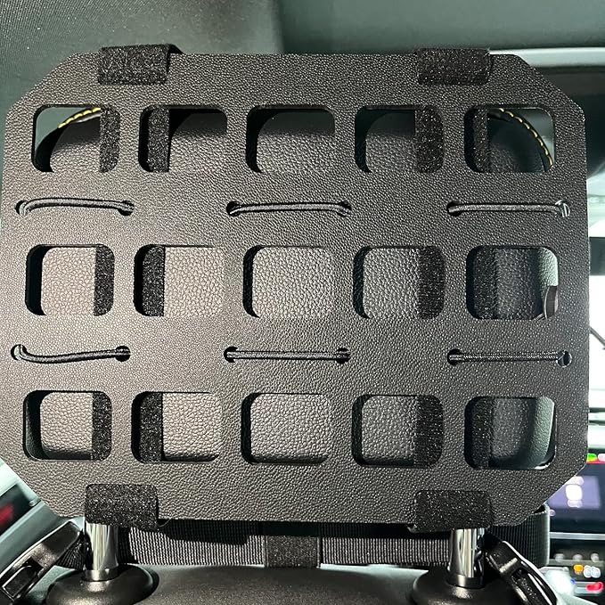 Dotacty Vehicle MOLLE Panel Car Visor Organizer Storage Rack Rigid Insert Panel for Backpack Tactical Accessories Gear Hol...