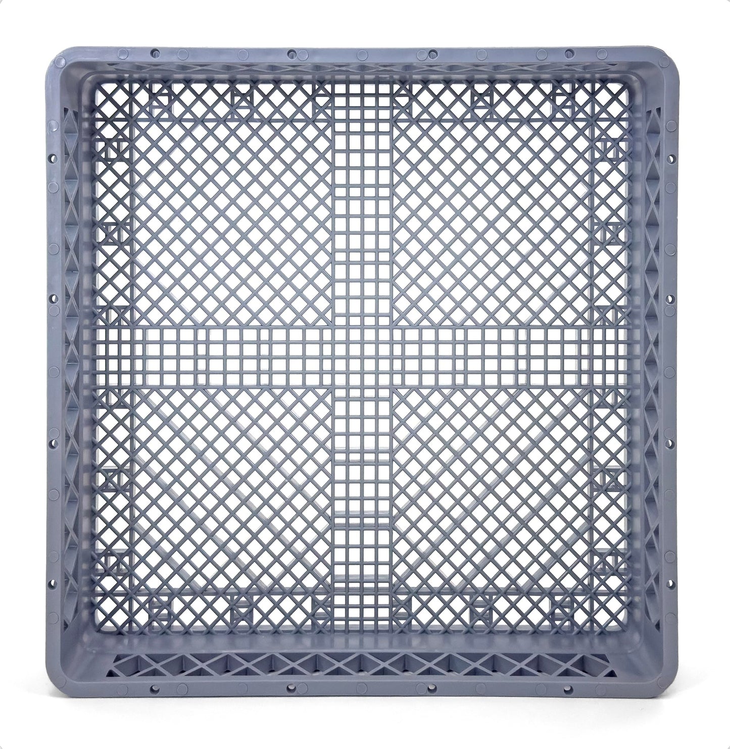 Farag Janitorial Flatware Rack for Commercial Dishwasher | Full Size Combination | Polypropylene (Gray)
