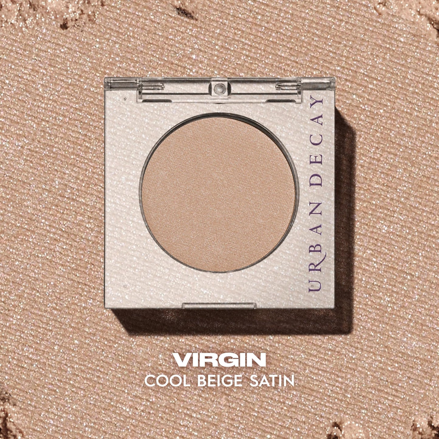 URBAN DECAY 24/7 Longwear Eyeshadow Single (Virgin - Cool Beige Satin), High-Pigment Eye Shadow Compact, Smooth & Blendable Colo