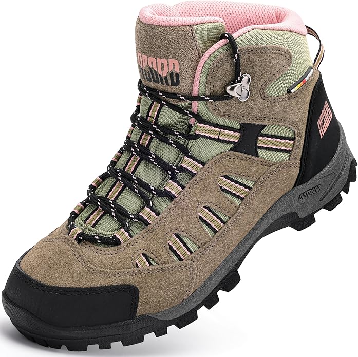 R CORD Hiking Boots Women Waterproof Non-Slip Womens Hiking Shoes Comfortable Outdoor Womens Hiking Boots Walking Boots Hi...