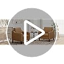 MALOL PU Leather Accent Chair Set of 2, Mid-Century Modern Living Room Armchair Sofa with Removable Cushions, Solid Wood F...