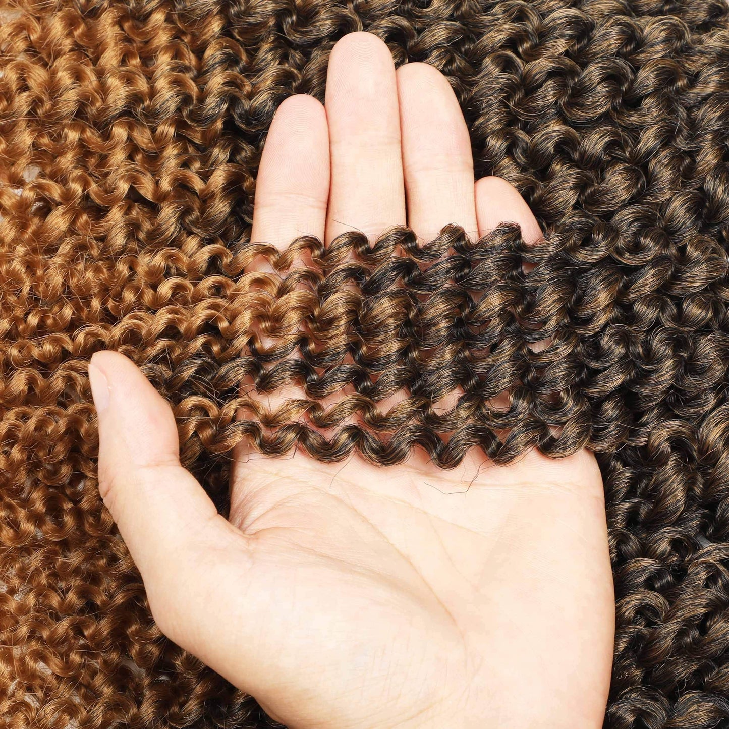 Sharopul Kinky Curl Ombre Color 3little pcs/pack 8Inch 60roots 110gram Afro Kinky Twist Hair Crochet Braids Synthetic Crochet Ha