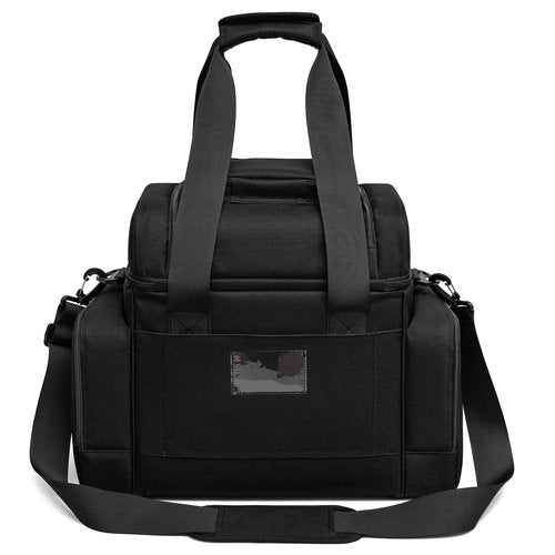 Extra Large Cooler Bag (15x12.5x9 in) with Leakproof Hard Liner. Two Insulated Compartment, Heavy Duty Fabric, Thick Insulation, Reinforced Stiches, Multiple Pockets, Durable Zipper.