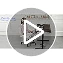 COMHOMA Cross Legged Office Chair with Wheels Armless-Office Desk Chair, Modern Vanity Computer Task Chairs for Home Bedro...