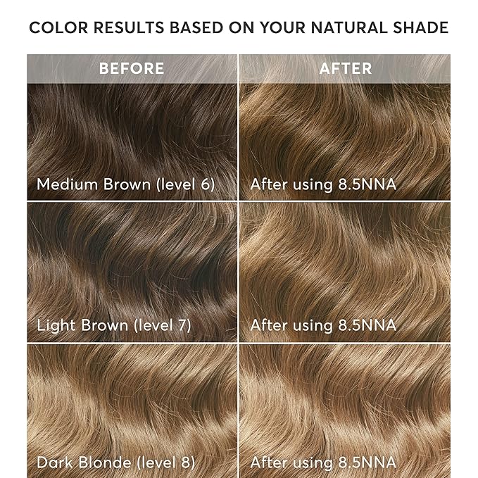 Madison Reed Radiant Hair Color Kit - 8.5NNA Dark Neutral Blonde (Lusia Blonde), 100% Gray Hair Coverage Permanent Hair Dye for Resistant Grays | PPD-Free & Ammonia-Free, 1 Pack