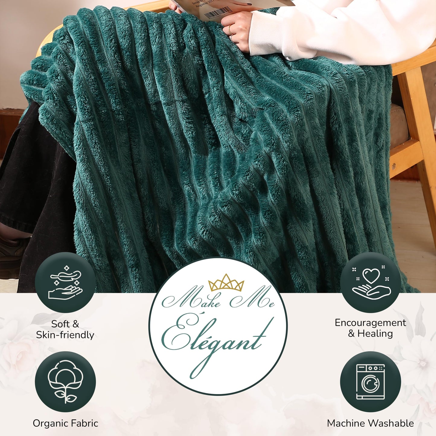 MAKE ME ELEGANT Spa Gift Baskets for Women, Luxury Self Care Package Happy Birthday, Mothers Day Gifts Box, Unique Designs Satisfying Gift Cards for Womens, Express Elegance and Aristocratic Charm