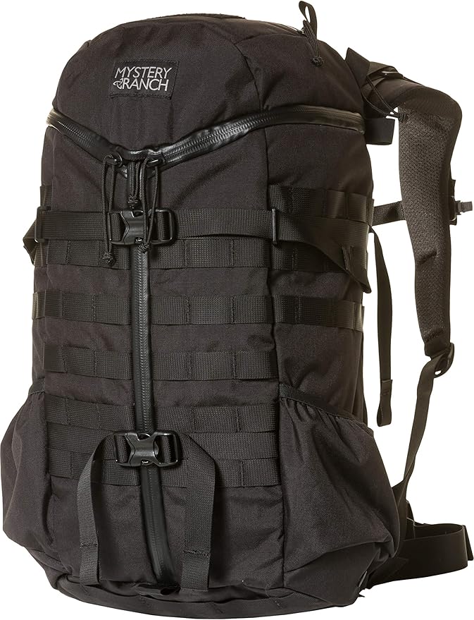 Mystery Ranch 2 Day Backpack – Tactical Daypack with Easy Access & Padded Computer Sleeve – Black, S/M