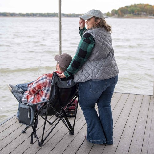 Kijaro Elite Sling Camping Chair - Perfect for Chilling at Outdoor Activities, Sports Games, & Family Events - Hallett Peak Gray…