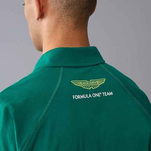 Aston Martin F1 Men's Logo Polo - Green - Size: Small