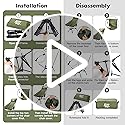 AuroraTrail Ultralight Backpacking Camping Chair – Only 2.7 lb, Supports 330 lb, Compact Folding Outdoor Seat with Carry B...