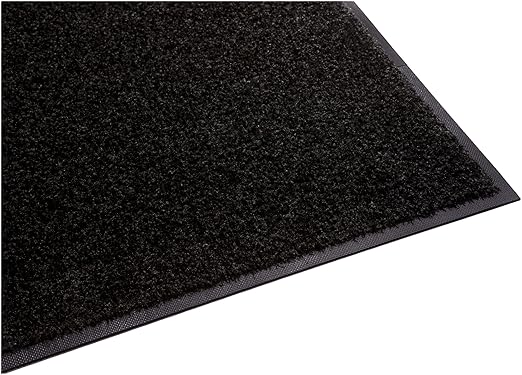 Guardian Platinum Series Indoor Wiper Floor Mat, Rubber with Nylon Carpet, 5'x20', Black