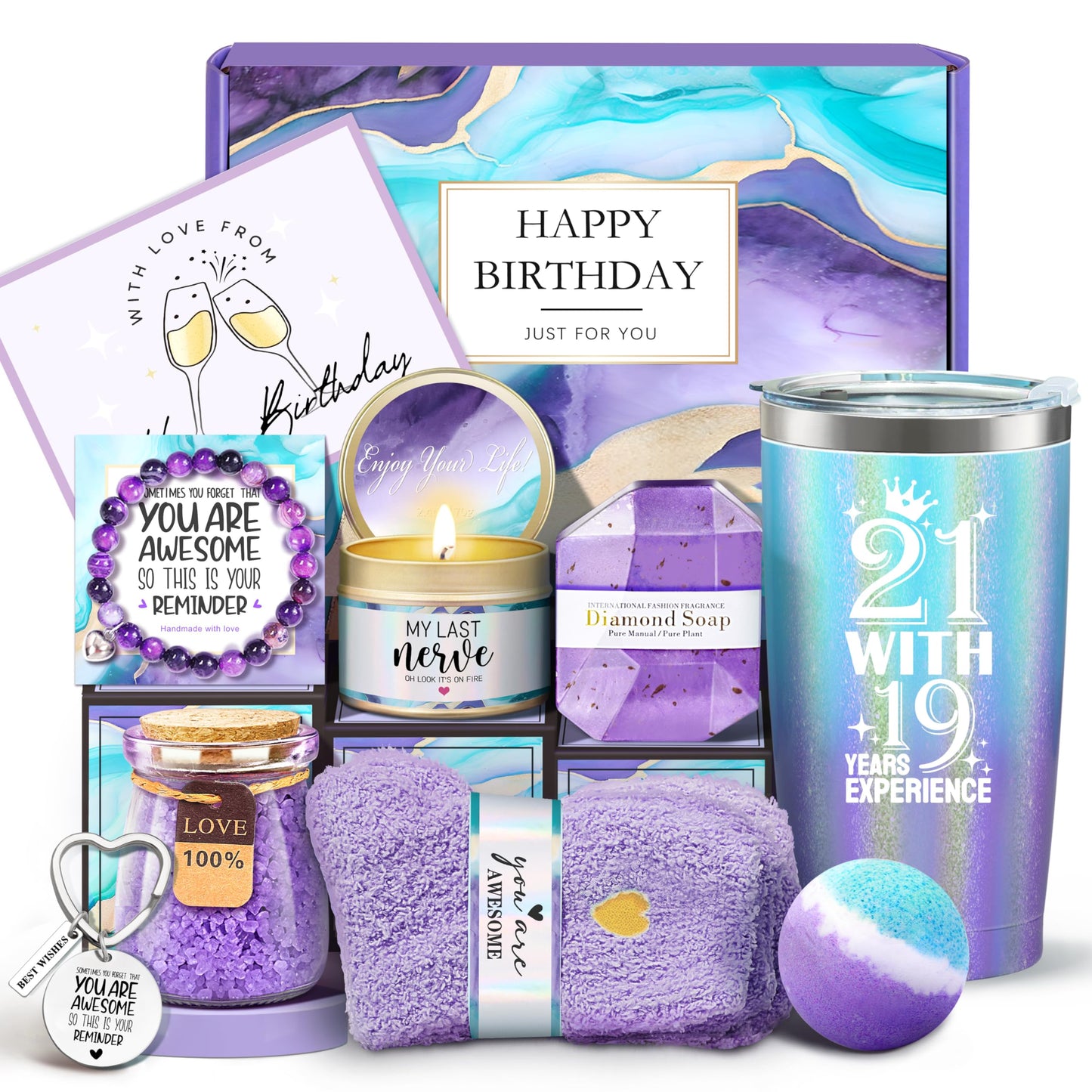 40th Birthday Gifts Women, 40 Year Old Birthday Gifts for Women, 40th Birthday Gifts for Women, 40th Female Birthday Gift Ideas for Her Mom Sister Friend Wife Coworker