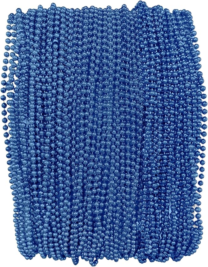 THE MARDI GRAS KREWE - Beads Necklaces Mardi Gras 72 Pack, 6 Dozen 33" 7mm - Party Favors, Parades, Bulk Decorations, Cost...