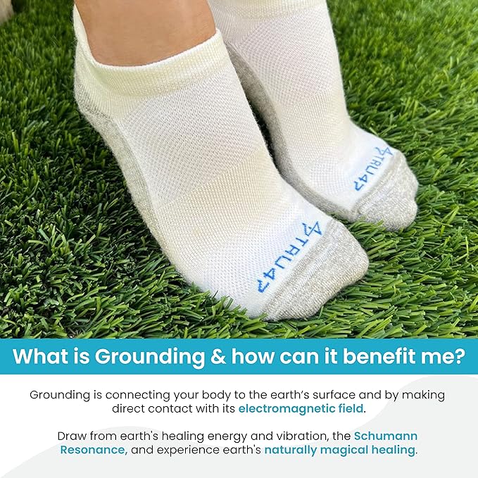 TRU47 Grounding & Earthing Products | Grounding Socks | Socks Made With 99.99% Pure Silver Thread