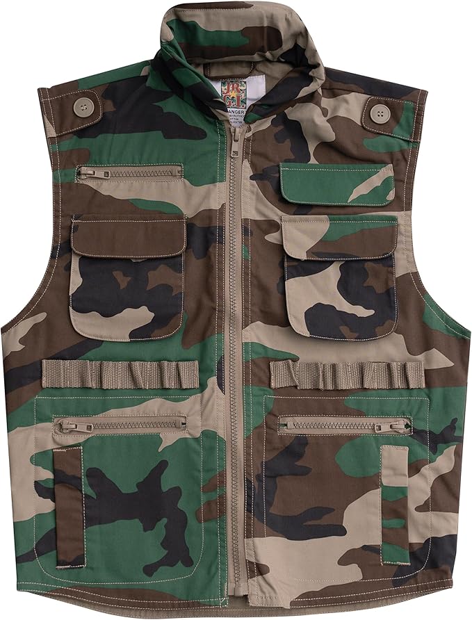 Rothco Kids Ranger Vest - Woodland Camo