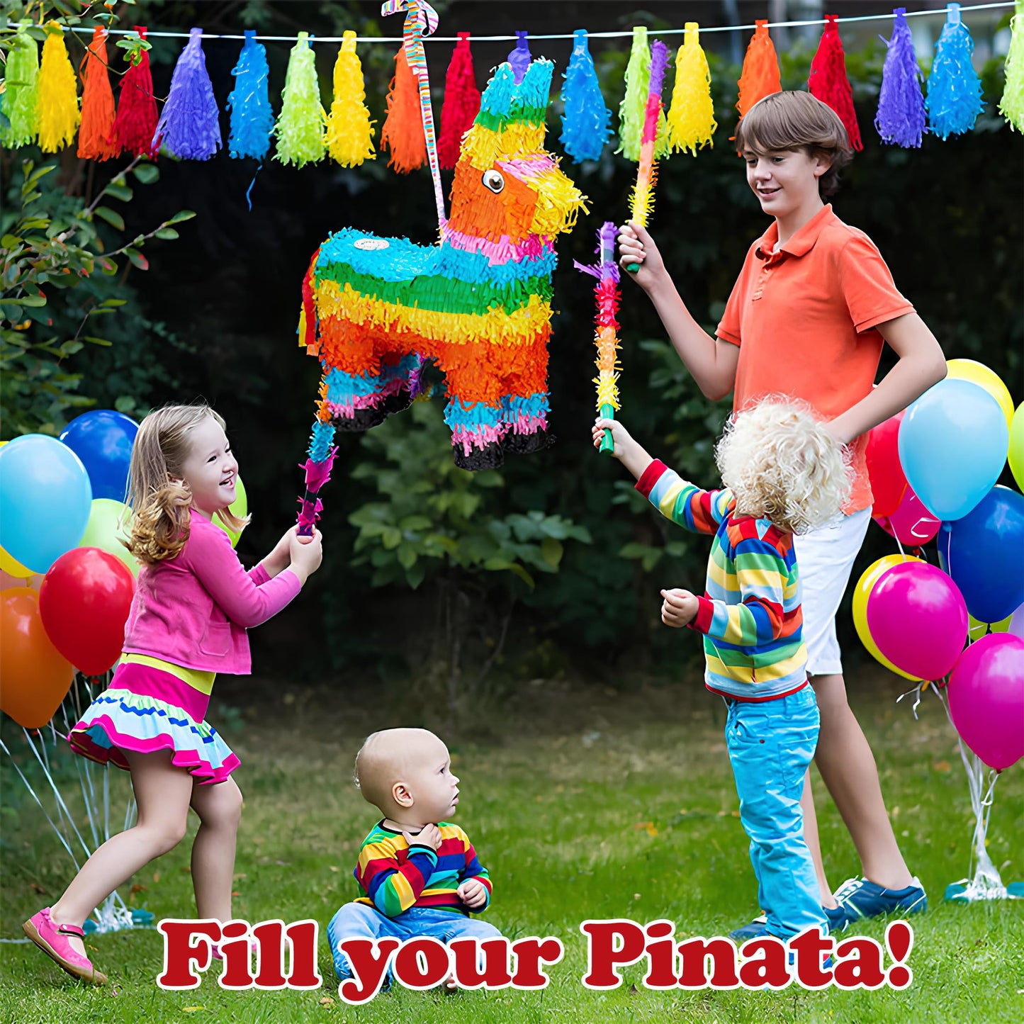 Bulk Candy Variety Pack, 5 Lbs Birthday Pinata Party Mix, Assorted Individually Wrapped Candy for Pinata Stuffers, Parade Throws, Kids Goodie Bags and Parties