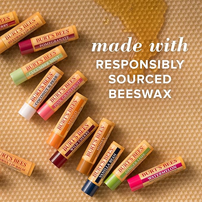 Burt's Bees Lip Balm - Mango, Lip Moisturizer With Responsibly Sourced Beeswax, Tint-Free, Natural Origin Conditioning Treatment, 2 Tubes, 0.15 oz. (Pack of 2)