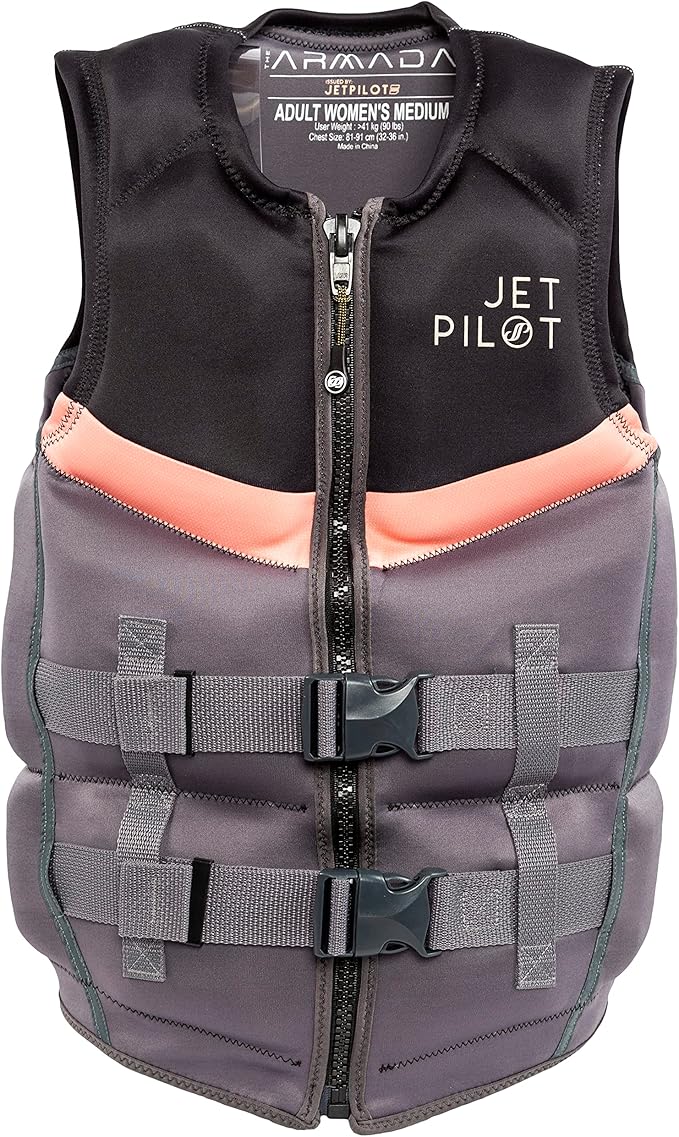 Jetpilot Women’S Armada Neoprene Coast Guard Approved Life Jacket PFD