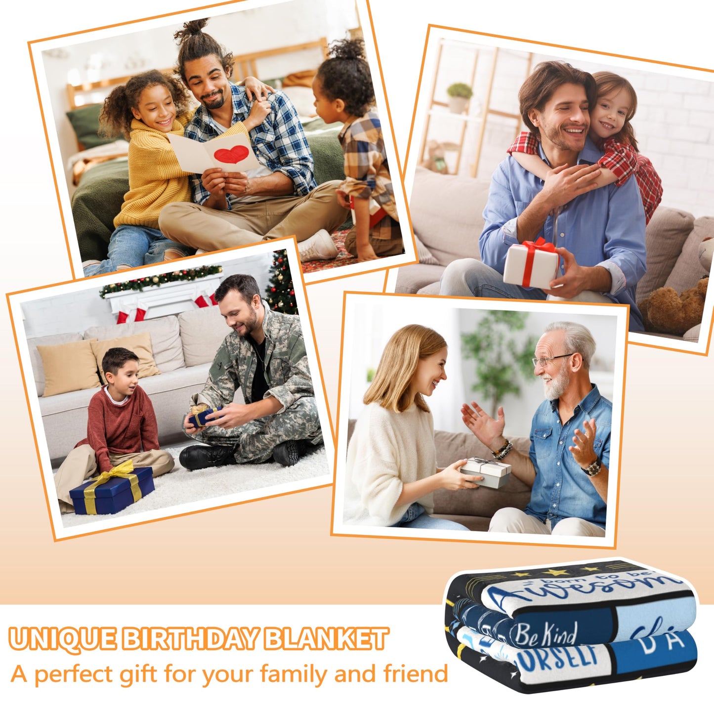 LXXTK Birthday Gifts for Men Blanket 60"X 50" Unique Gifts for Men Happy Birthday Decorations Mens Birthday Gifts Ideas for Dad Grandpa Boyfriend Husband (60"X50", Mens Birthday)