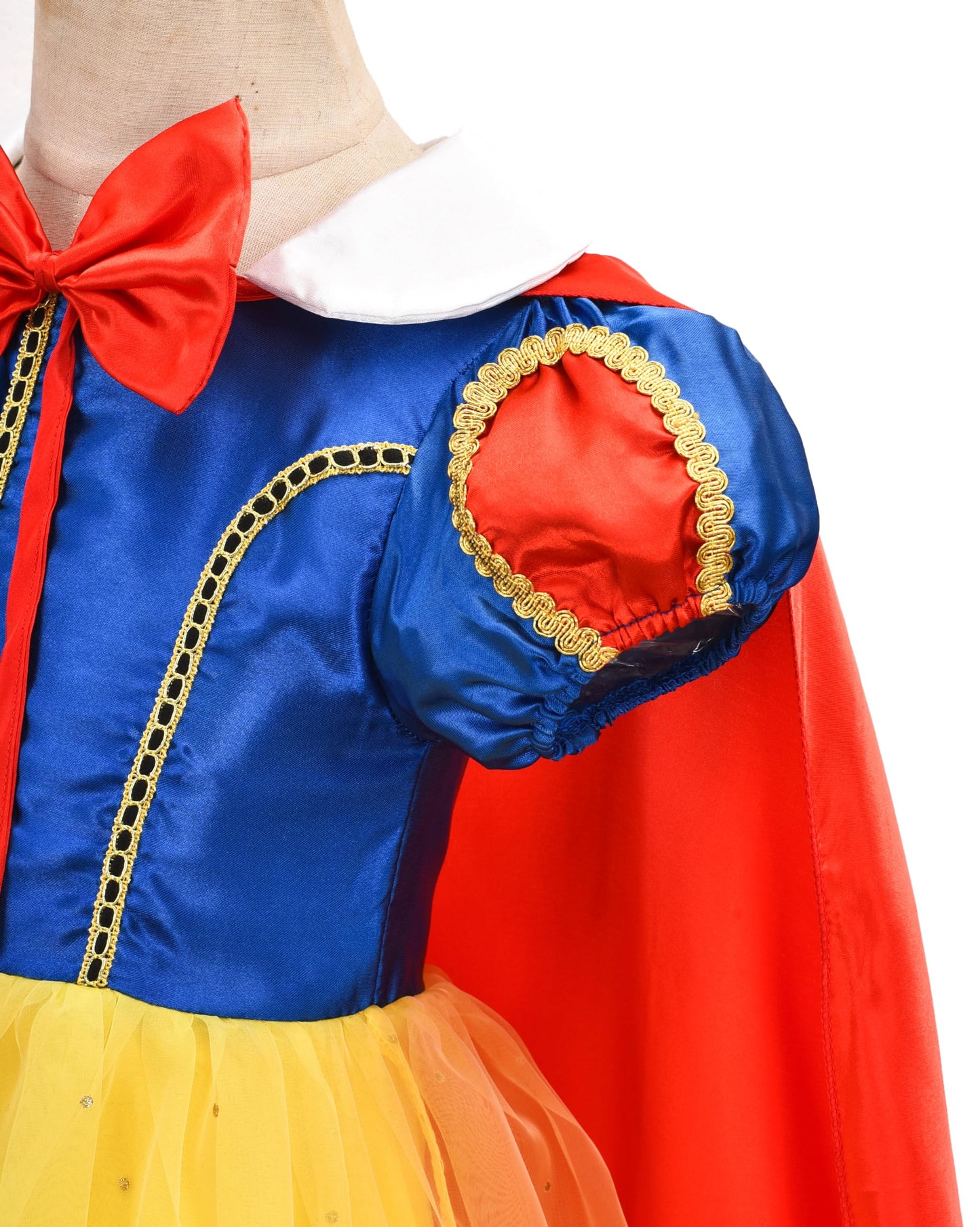 GZ-LAOPAITOU Girls Princess Dress Princess Costumes Set for Kids Birthday Party Dress Up Halloween Costume with Cape