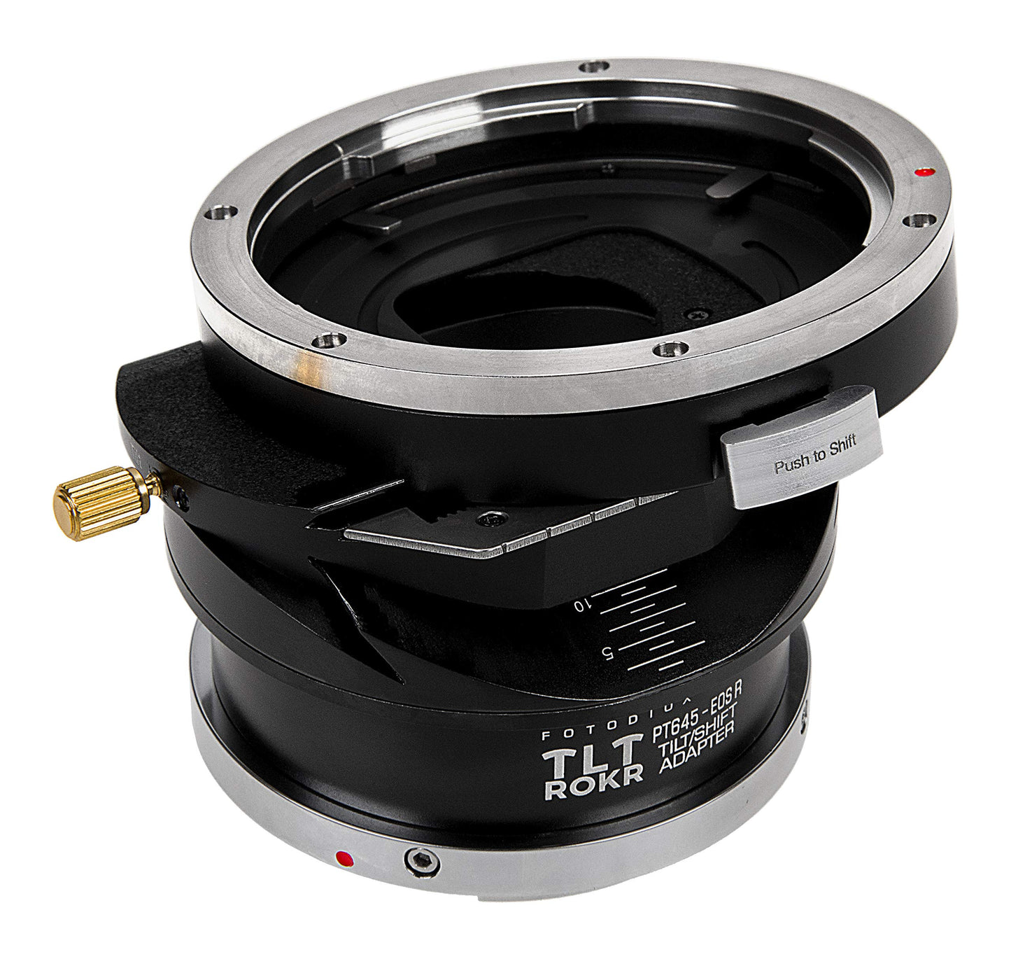 Fotodiox Pro TLT ROKR Compatible with Tilt/Shift Lens Mount Adapter Compatible with Pentax 645 (P645) Mount Lenses to Canon RF Mount Mirrorless Camera Body